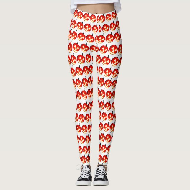 Carved Halloween Pumpkins Leggings (Framsida)