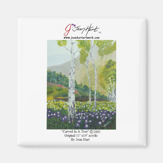 ’Carved in A Träd’ Magnet (Framsidan)