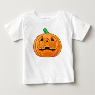 Carved Orange Pumpkin Detailed Halloween T Shirt