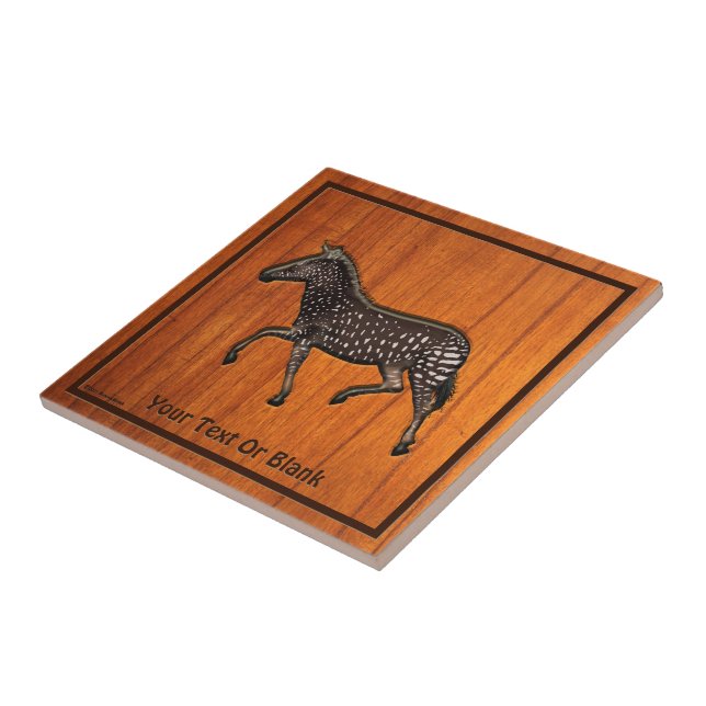 Carved Polka Dot Zebra Kakelplatta (Sidan)