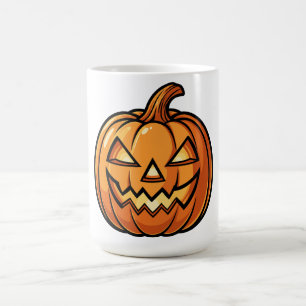 Carved Pumpkin Close-up Kaffemugg