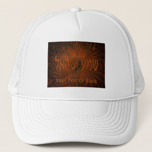 Carved Shema Yisrael Truckerkeps