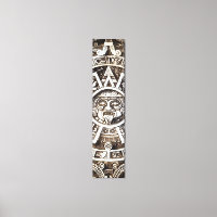 Carved Stone Mayan Aztec MesoAmerican Sol Calendar