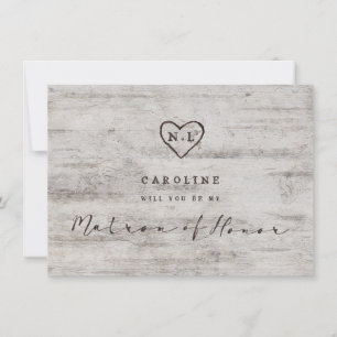 Carved Sweethearts Matron of Honor Frieri Card