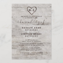 Carved Sweethearts Rustic Birch Wood Träd Bröllop