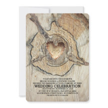 Carved Wood Heart Rustic Träd