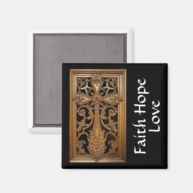 Carved-Wood Kor Magnet (Front/Back)