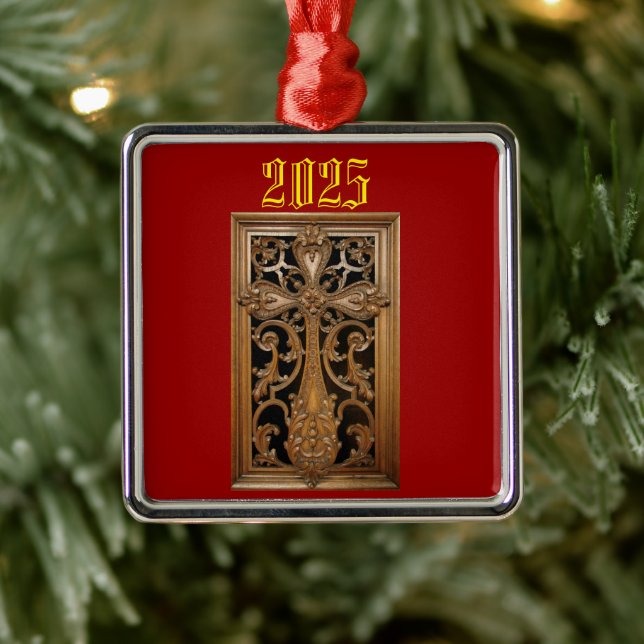 Carved Wood Kor Ornament (Träd)
