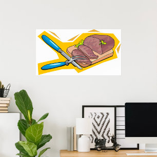 Carving Kött Poster