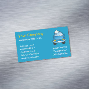 Carwash Affärskort Magnet