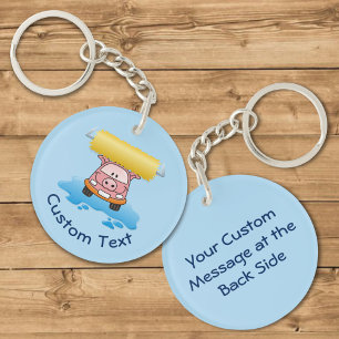 Carwash Gris Keychain