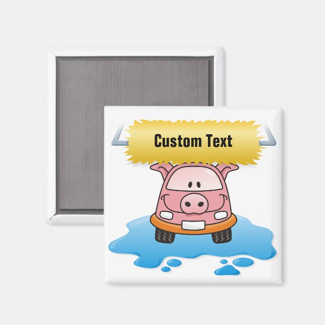 Carwash Gris Magnet (Front/Back)