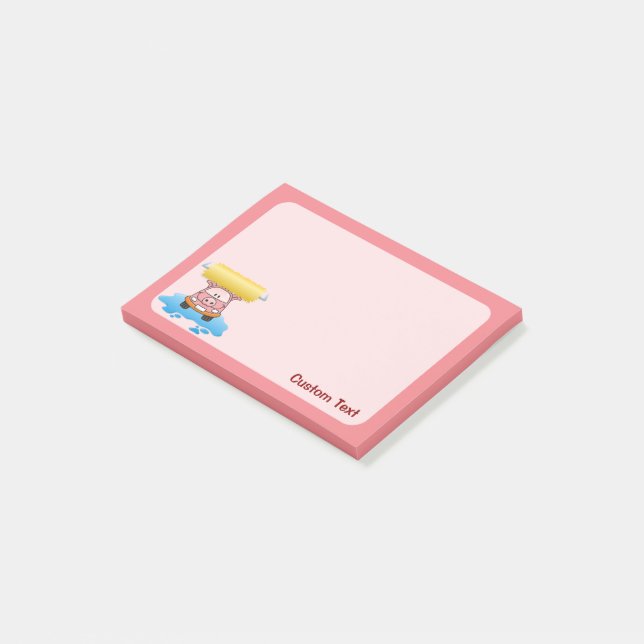 Carwash Gris Tecknad Post-it Block (Vinklad)