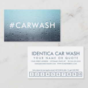 #CARWASH-slagit förmånskort för hashtagg Lojalitetskort