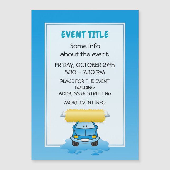 Carwash Tecknad (Framsida)