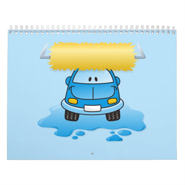 Carwash tecknad kalender (Omslag)