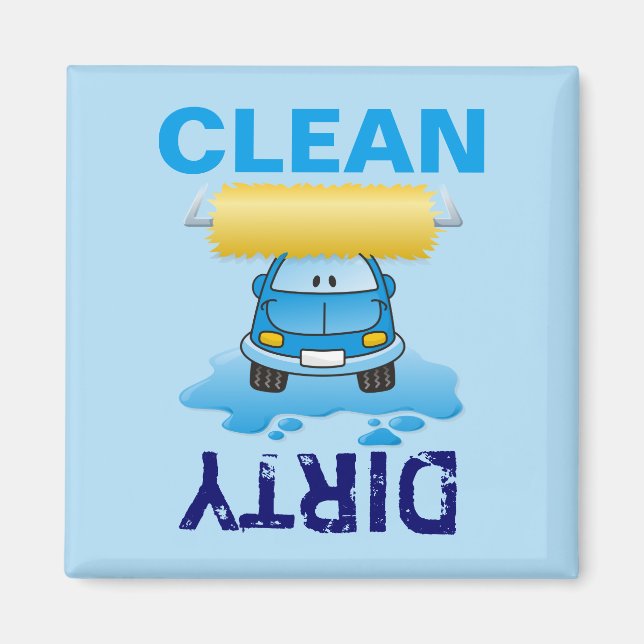 Carwash tecknad magnet (Framsidan)