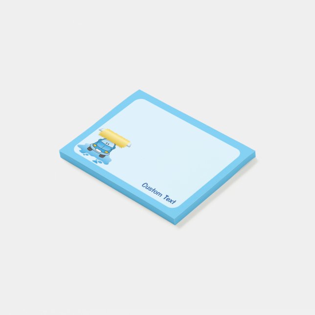 Carwash Tecknad Post-it Block (Vinklad)