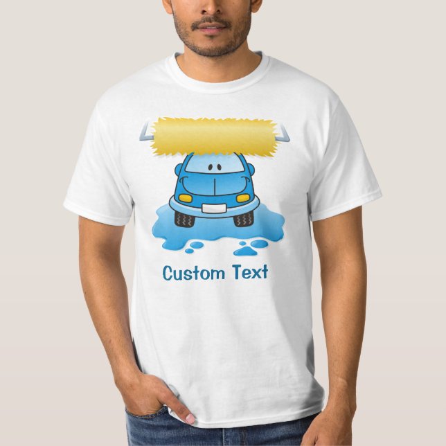 Carwash Tecknad T-Shirt (Framsida)