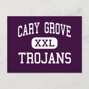Cary Grove - Trojans - High School - Cary Illinois Vykort