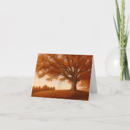 Cary NC Träd och Vatten Torn Notecard Tack Kort