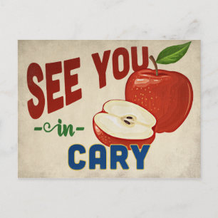 Cary North Carolina Apple - Vintage resor Vykort