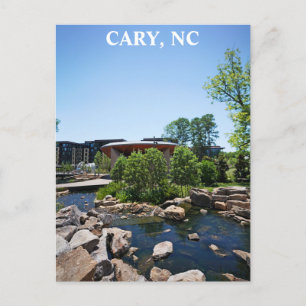 Cary North Carolina Downtown Park Travel Vykort