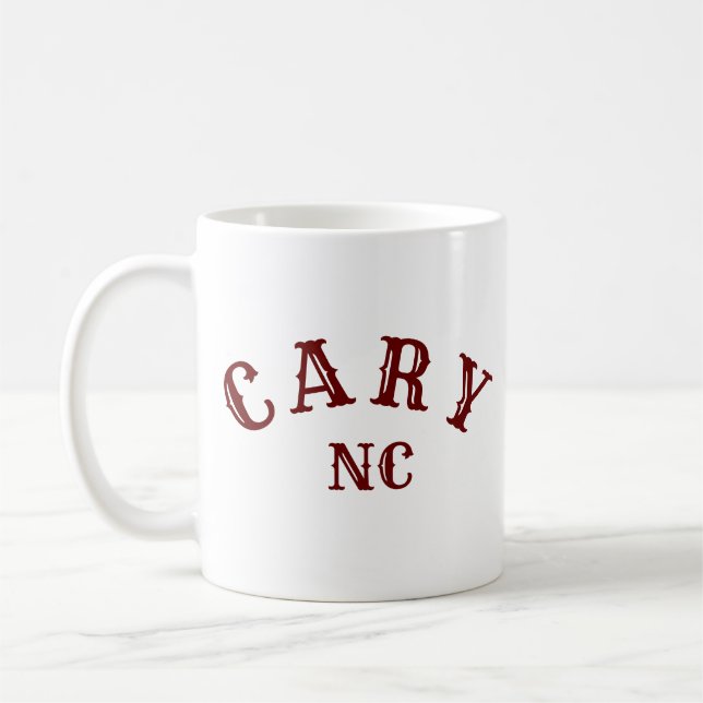 Cary, North Carolina Kaffemugg (Vänster)