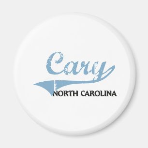 Cary North Carolina stadsklassiker Magnet