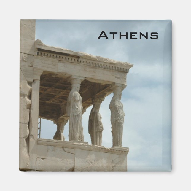 Caryatides - Aten - Akropolis Magnet (Framsidan)