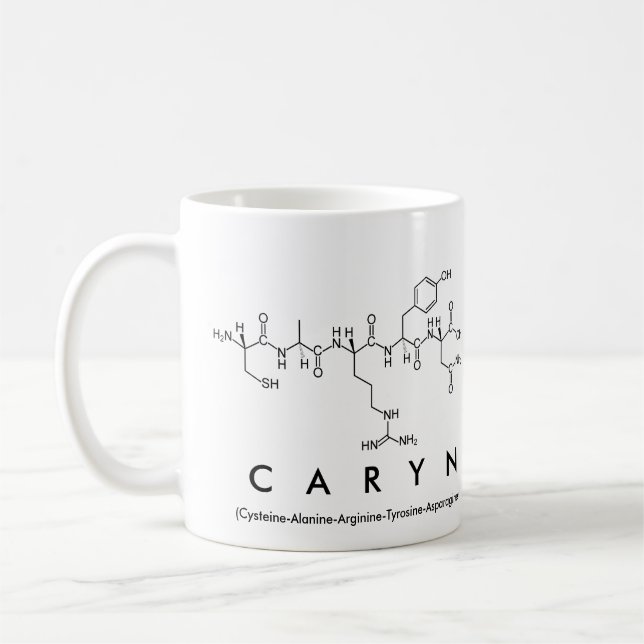 Caryn peptide namn mugg (Vänster)