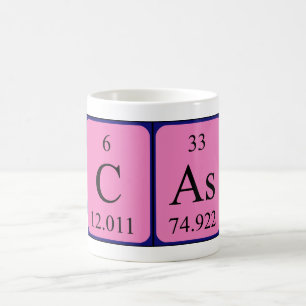 Cas Periodisk bord namn mugg