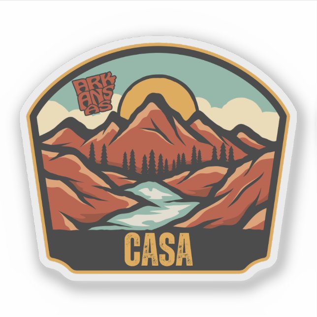 Casa, Arkansas  Klistermärken (Framsida)