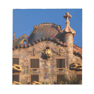 Casa Batilo, Gaudi-arkitektur, Barcelona, Anteckningsblock