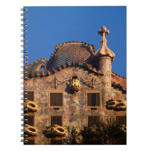 Casa Batilo, Gaudi-arkitektur, Barcelona, Anteckningsbok