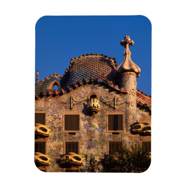 Casa Batilo, Gaudi-arkitektur, Barcelona, Magnet (Vertikal)