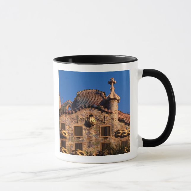 Casa Batilo, Gaudi-arkitektur, Barcelona, Mugg (Höger)