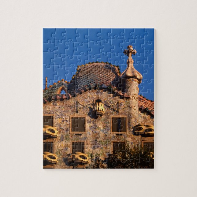 Casa Batilo, Gaudi-arkitektur, Barcelona, Pussel (Vertikal)