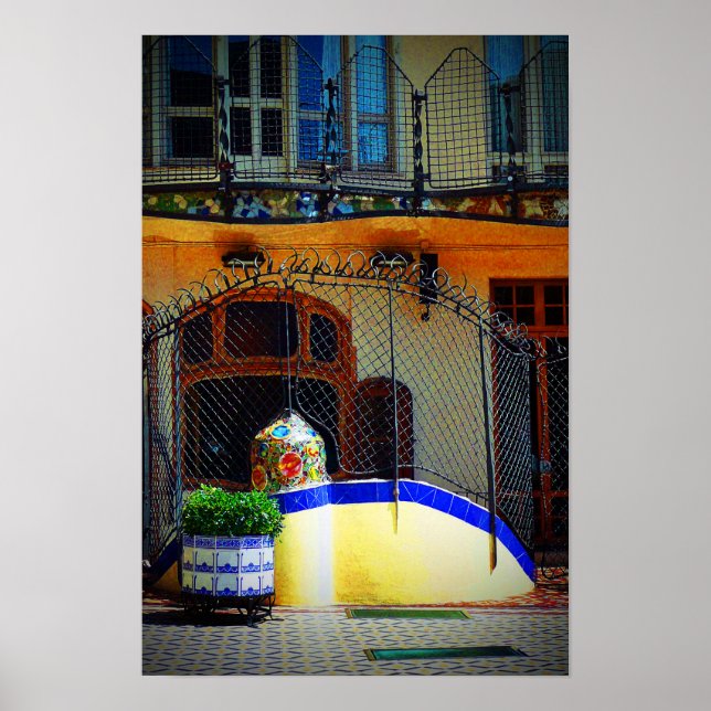 Casa Batllo Barcelona Spanien Poster (Framsidan)