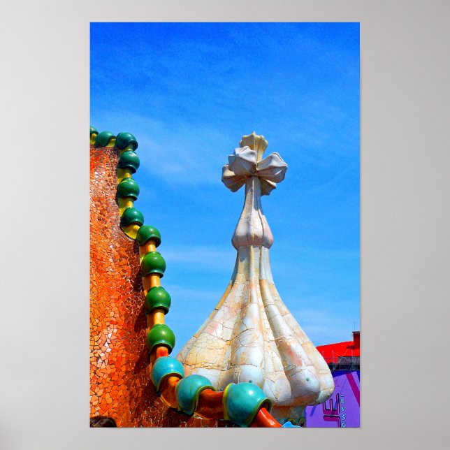 Casa Batllo Barcelona Spanien Poster (Framsidan)