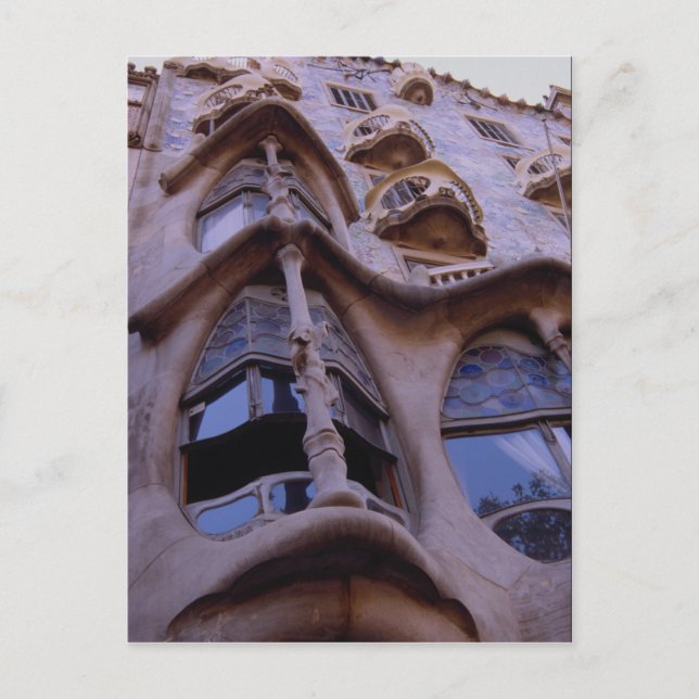 Casa Batllo, Barcelona, Spanien Vykort (Framsida)