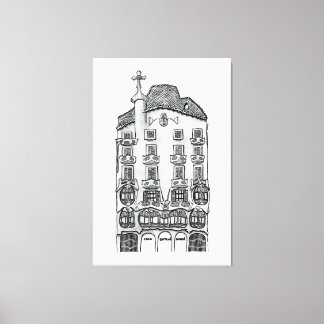Casa Batllo Gaudi (Barcelona) Canvastryck