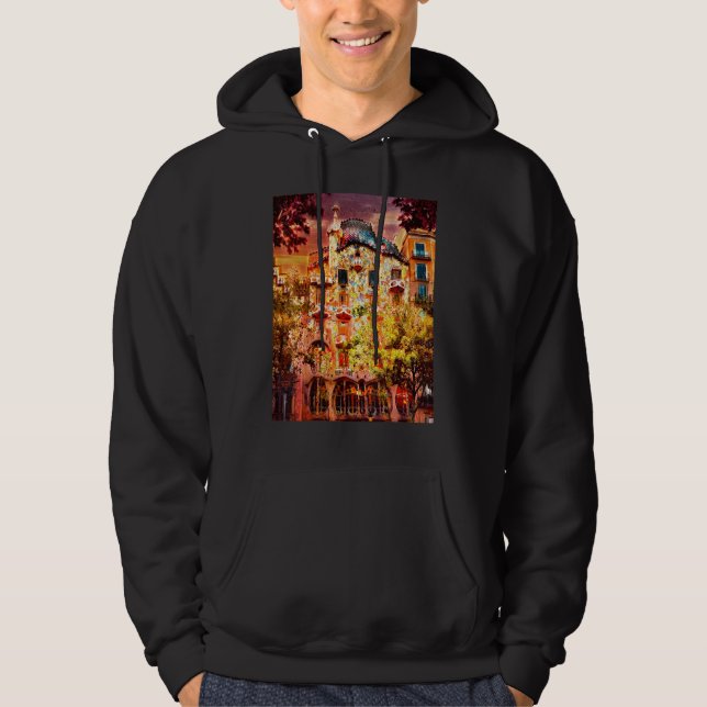 Casa Battlo Barcelona Spanien Hoodie (Framsida)
