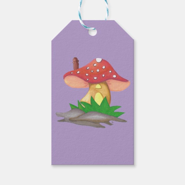 Casa de Cogumelo Presentetikett (Framsidan)