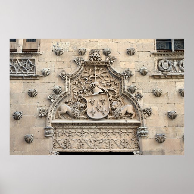 Casa de las Conchas, Salamanca Poster (Framsidan)