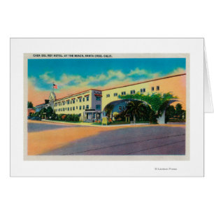 Casa Del Rey Hotel vid Beach, Santa Cruz Hälsningskort