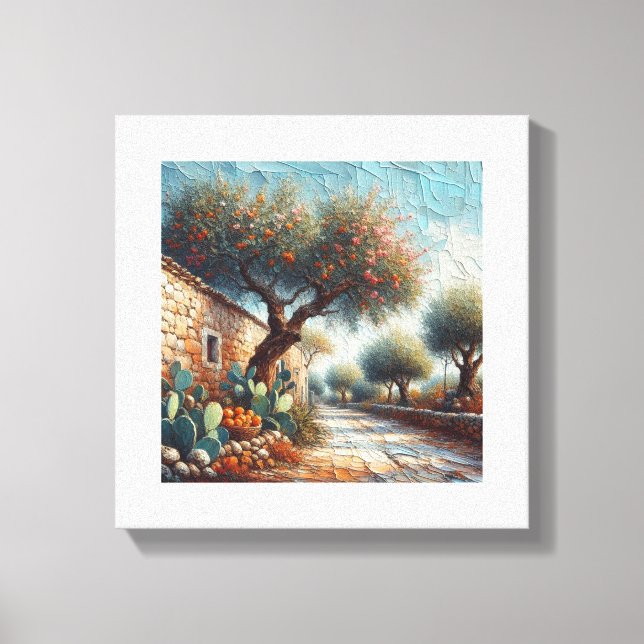 Casa di Campagnia Siciliana 1 av 3 Canvastryck (Framsida)