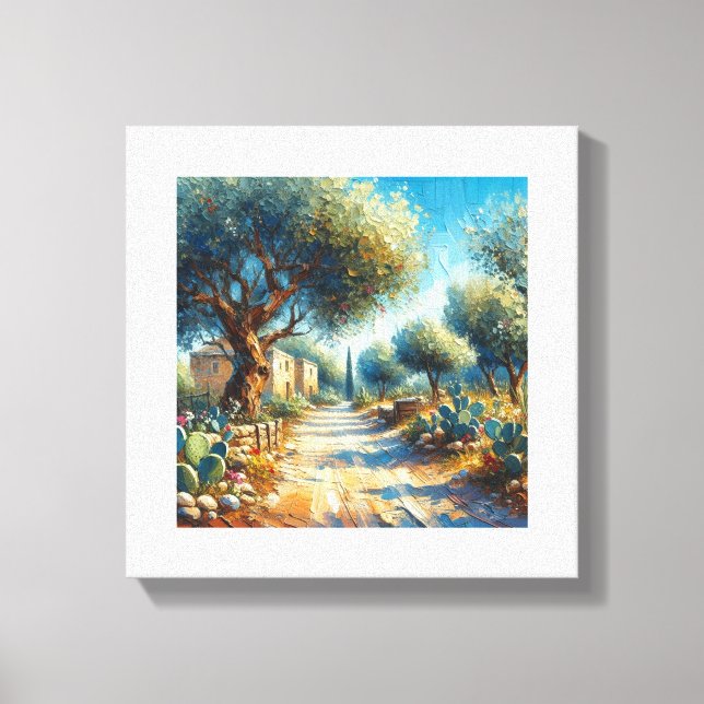 Casa di Campagnia Siciliana 2 av 3 Canvastryck (Framsida)