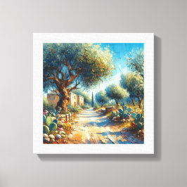 Casa di Campagnia Siciliana 2 av 3 Canvastryck