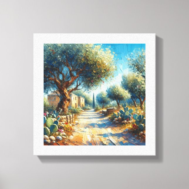 Casa di Campagnia Siciliana 2 av 3 Canvastryck (Framsida)